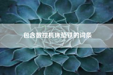 包含数控机床垫铁的词条